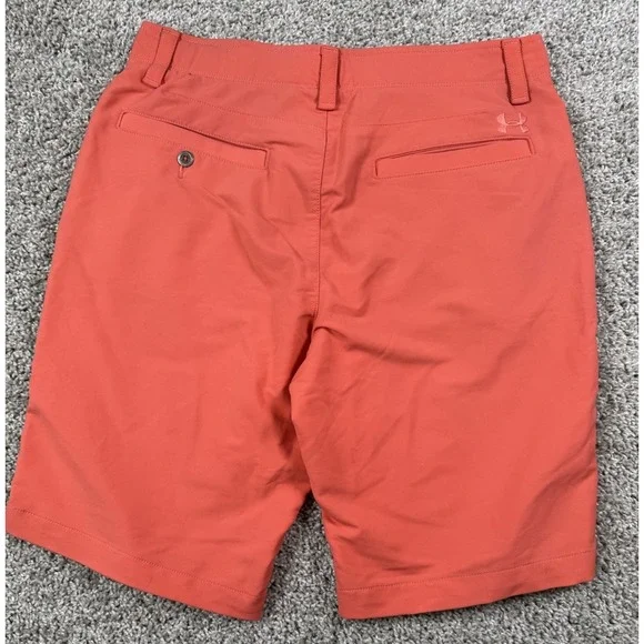 Under Armour Match Play Performance Golf Shorts Stretch‎ Coral Mens 32 Inseam 11 - Picture 6 of 8